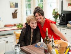 Valerie Bertinelli with her mother Mrs. Bertinelli as seen on Food Networkâ  s Valerieâ  s Home Cooking, Season 1