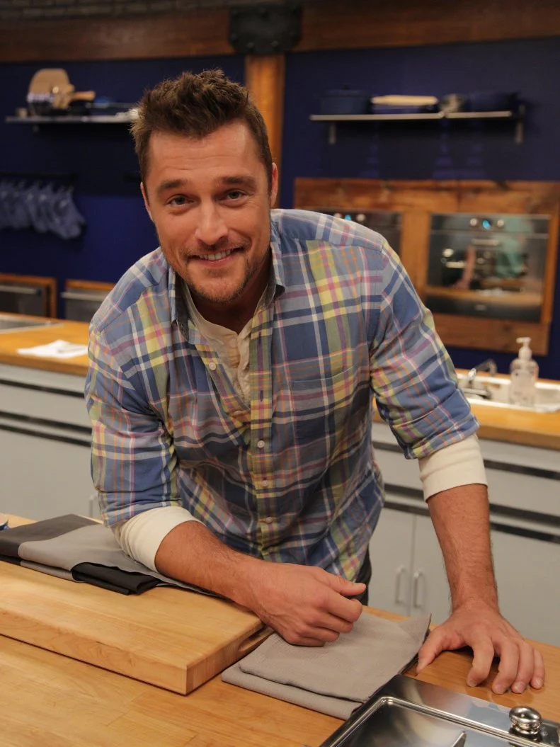 Contestant Chris Soules, in the kitchen, as seen on Food Networkâ  s Worst Cooks in America: Celebrity Edition, Season 7.