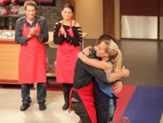 Competitors Kendra Wilkinson and Chris Soules as seen on Food Network's Worst Cooks In America: Celebrity Edition, Season 7.,Competitors Kendra Wilkinson and Chris Soules as seen on Food Network’s Worst Cooks In America: Celebrity Edition, Season 7.
