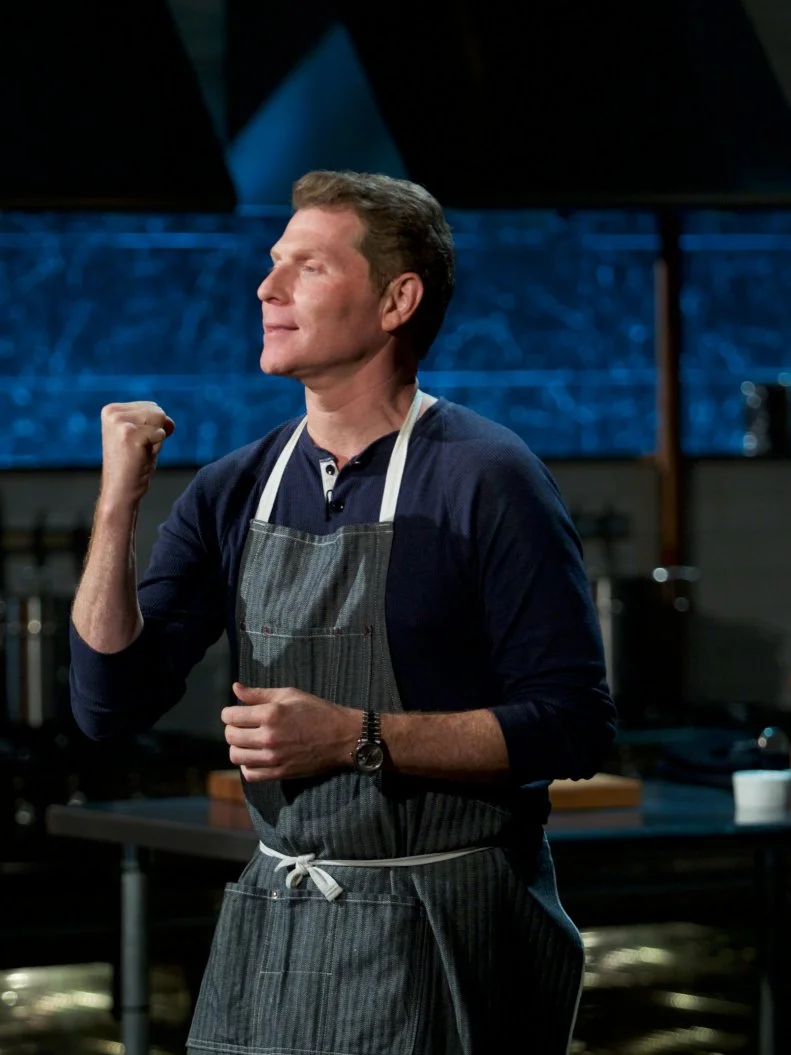 Chef Bobby Flay during the judging of the final round three signature dish as Bobby Flay is the winner, as seen on Food Network's Chopped, Season 31.