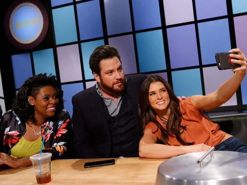 Judges Jamika Pessoa, Scott Conant and Danica Patrick take a selfie, as seen on Food Network's Chopped Junior, Season 3.