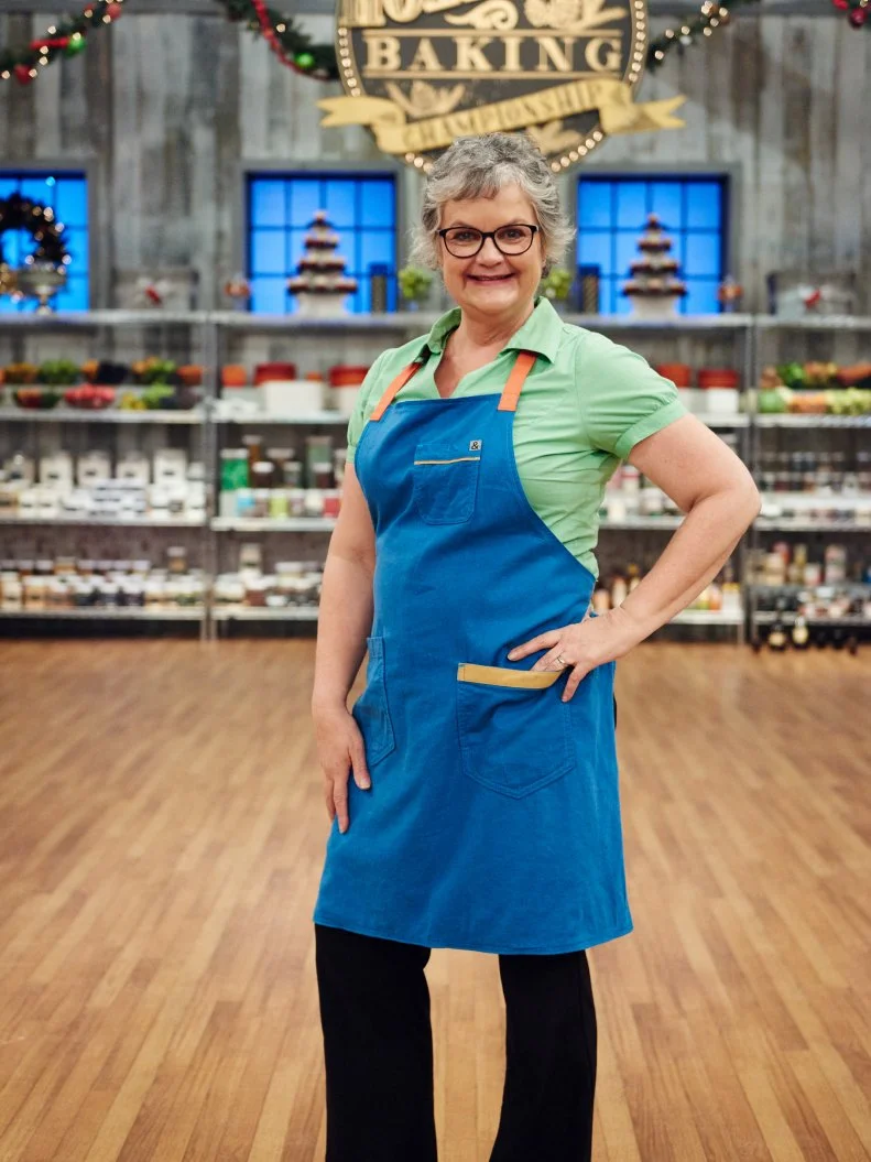 Contestant Patti Curfman, as seen on Holiday Baking Championship, Season 3.