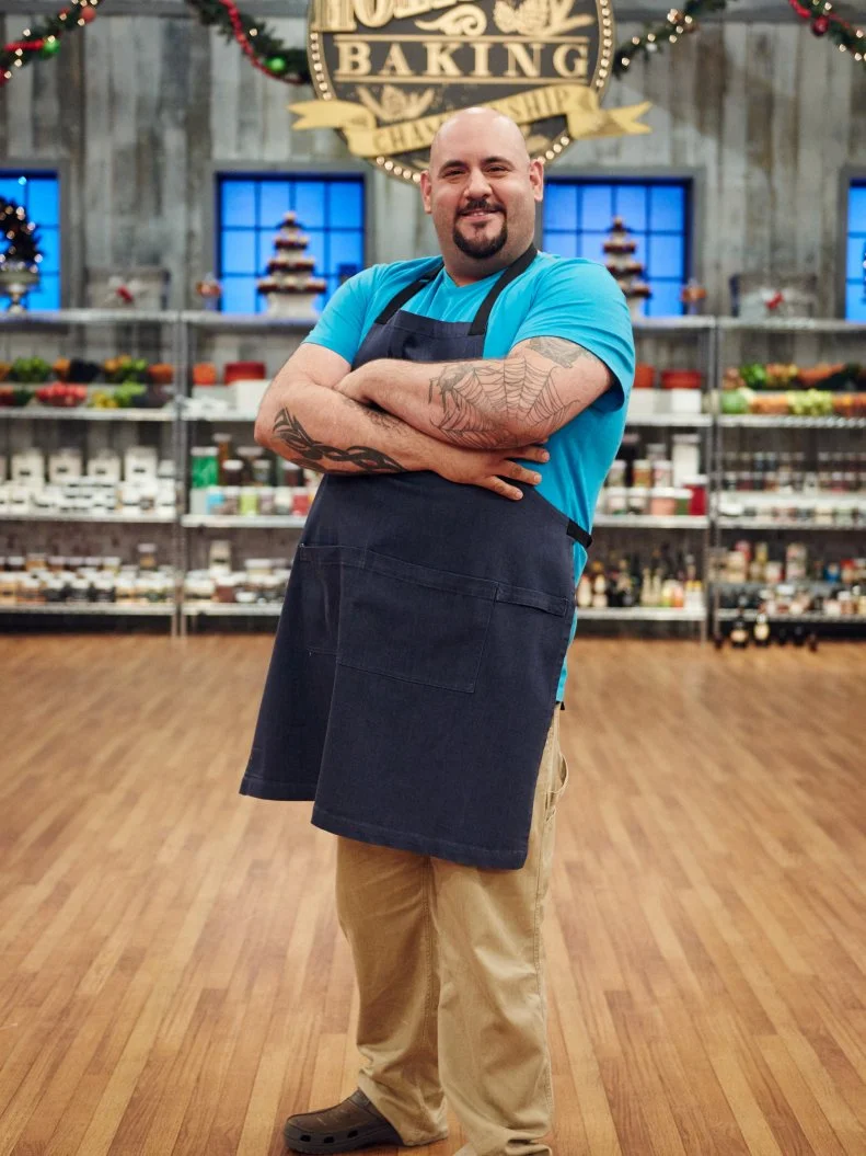 Contestant Vincenzo Vaccaro, as seen on Holiday Baking Championship, Season 3.