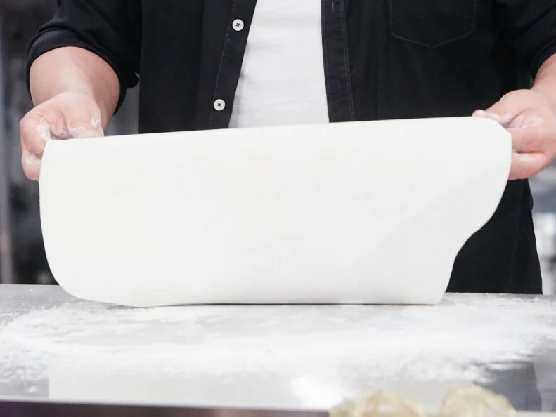 Host Duff Goldman preparing his dish, Snowman, as seen on Food Network's Duff's Sweet Spot, Season 3.