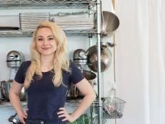 Portrait of Natalie Sideserf in the kitchen, as seen on Food Network's Texas Cake House, Season 1.