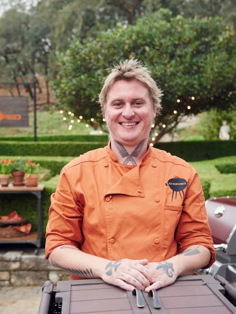 Chef Nate Berrigan-Dunlop, as seen on Food Network's Chopped, Grill Masters Special.