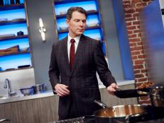 Host Bobby Flay during the Mentor Challenge, Food Authority, as seen on Food Network Star, Season 12.