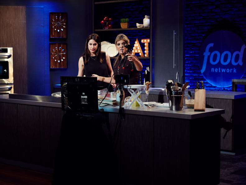 Finalist Ana Quincoces during the Mentor Challenge, Every Day is a Food Holiday, as seen on Food Network Star, Season 12.