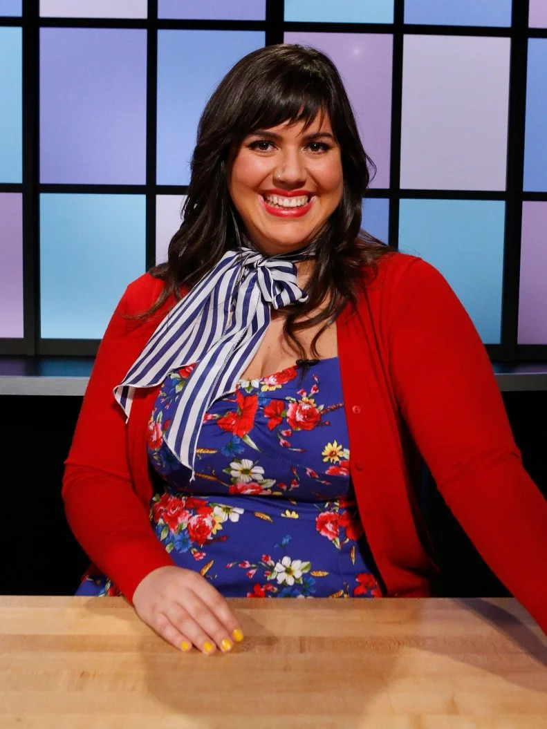 Judge Raiza Costa poses, as seen on Food Network's Chopped Junior, Season 3.