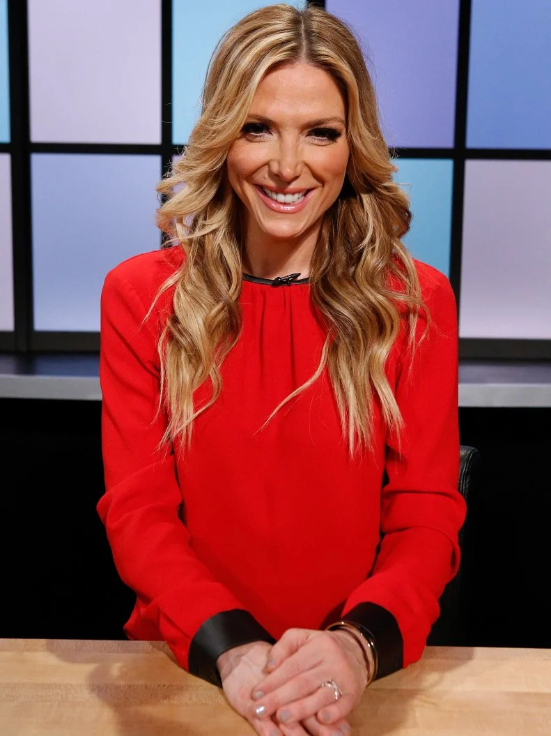 Judge Debbie Matenopoulos poses, as seen on Food Network's Chopped Junior, Season 3.