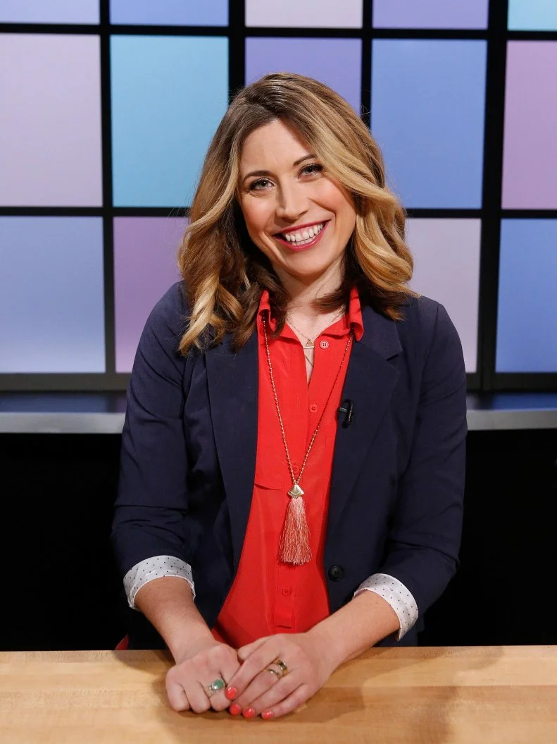 Judge Raquel Pelzel poses, as seen on Food Network's Chopped Junior, Season 4.