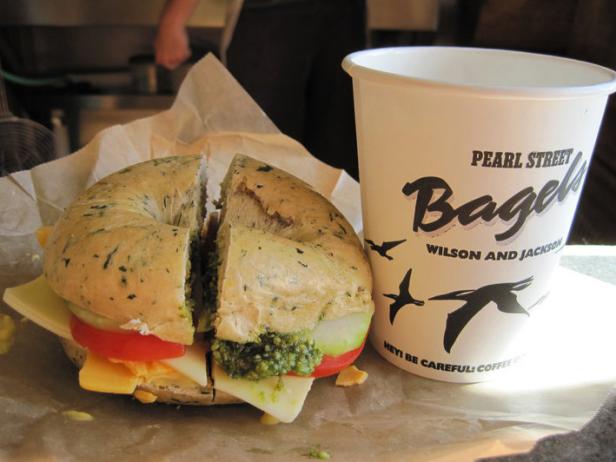 Build-Your-Own Bagel Sandwich at Pearl Street Bagels