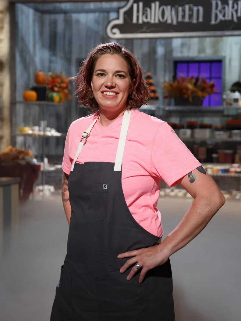 Contestant Michelle Antonishek poses for a portrait, as seen on Food Network's Halloween Baking Championship, Season 2.