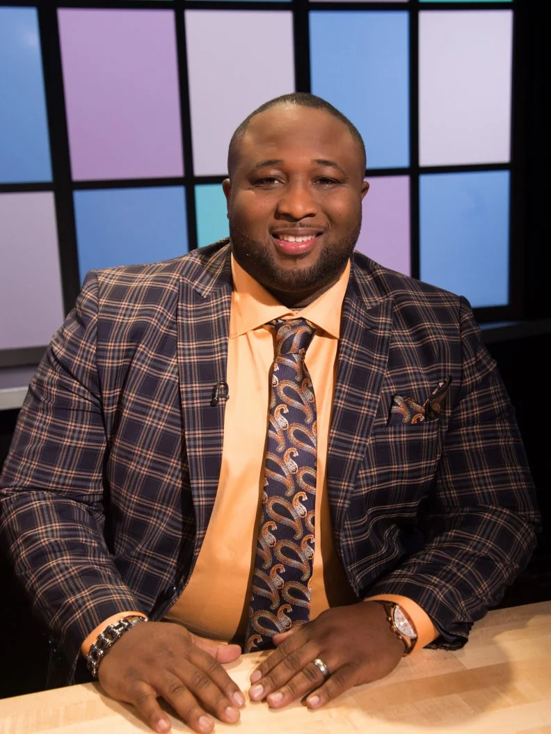 Judge Jernard Wells as seen during the chocolate special on Food Network’s Chopped Junior, season 5.
