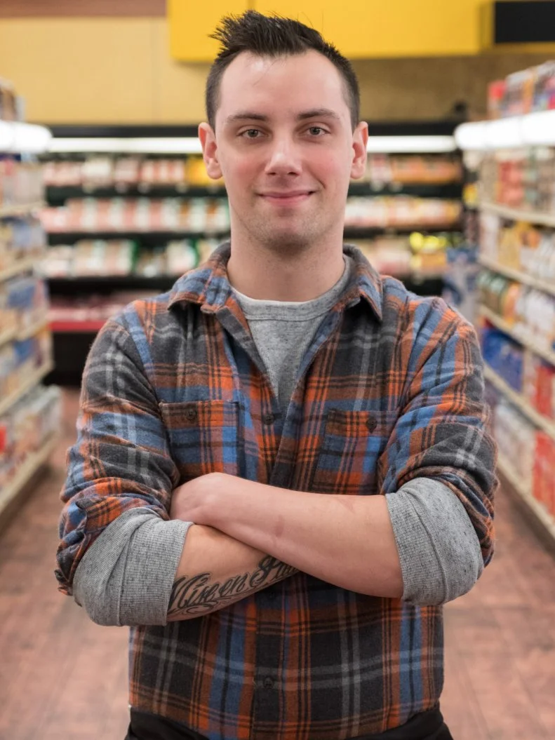 Contestant Lewis Leiterman, as seen on Food Network's Guy's Grocery Games, Season 12.