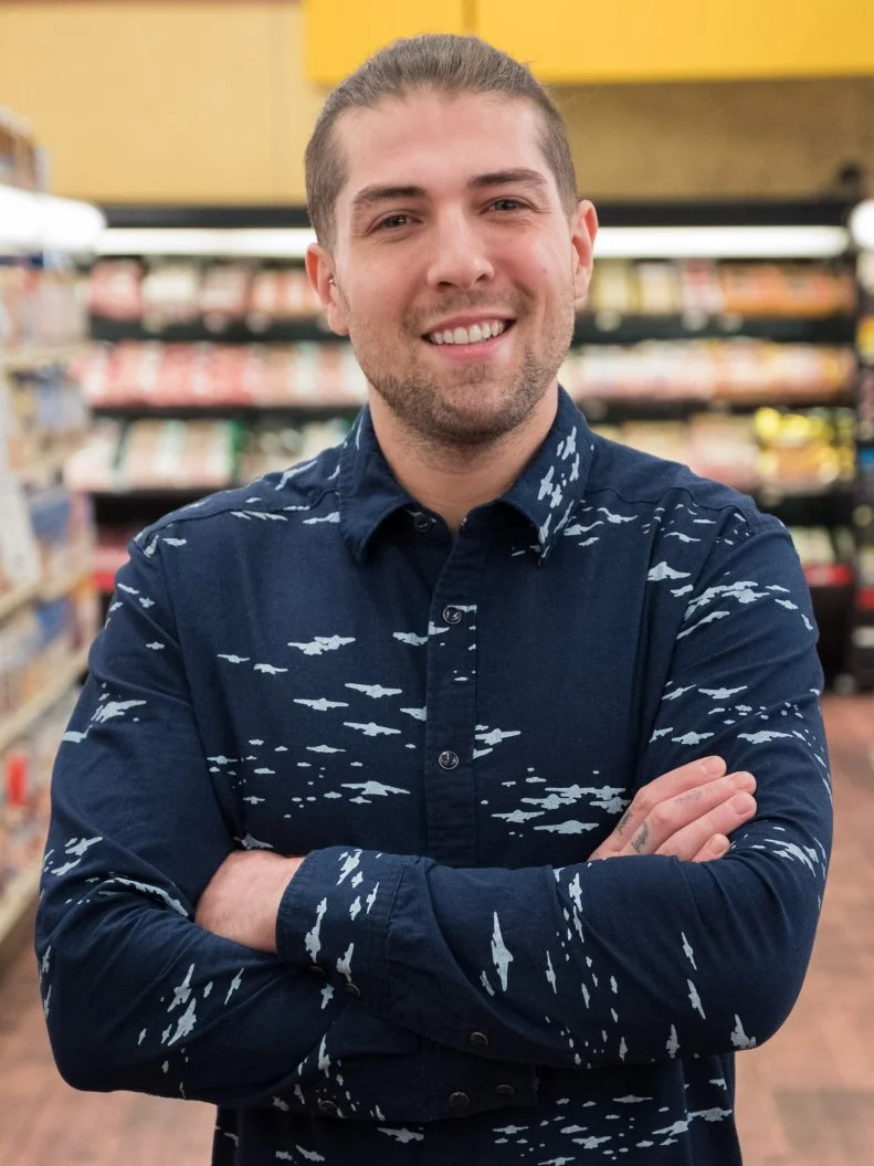 Contestant Samuel Monsour, as seen on Food Network's Guy's Grocery Games, Season 12.