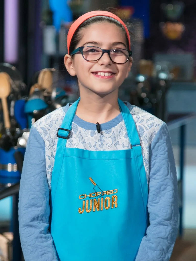 Junior contestant Sophie Remisio poses on set, as seen on Food Network's Chopped Junior, Season 6.