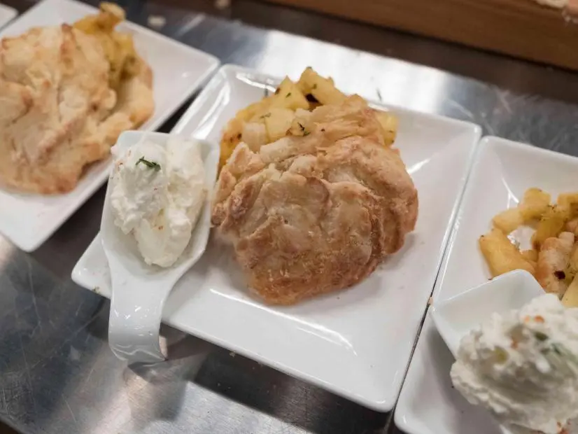 Contestant Jamika Pessoa's star challenge dish: Spicy Grilled Pineapple Shortcake, as seen on Food Network's Comeback Kitchen, Season 2.