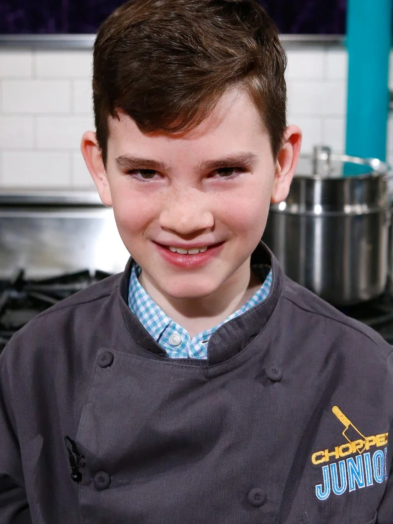 Junior chef Buck Milligan poses, as seen on Chopped Junior, Season 7.