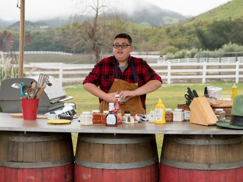 Contestants Caselin Williams as seen on Kids BBQ Championship, Season 2.