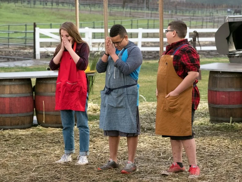 Contestants Madison Melnyk wins Kids BBQ Championship, Kody Roberts, Caselin Williams awaits for Judges decision on the Main Challenge , as seen on Kids BBQ Championship, Season 2.