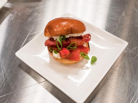 Andouille and Cream Cheese Slider