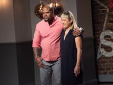 Contestants David Rose and Coadan Tran are left in the bottom two for Elimination from the Star Challenge Betcha Didn't Know, as seen on Food Network Star, Season 13.