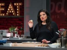 Host Alex Guarnaschelli during the "Classic on the Go Challenge", as seen on Star Salvation for Food Network Star, Season 14.