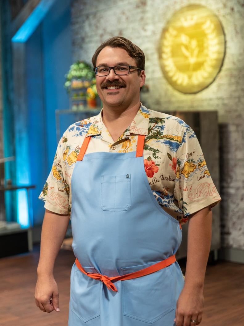 Contestant Cory Barrett poses for a photo, as seen on Spring Baking Championship, Season 5.