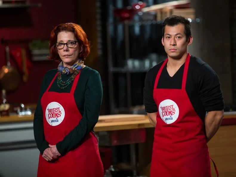 The red team as seen on Food Network's Worst Cooks in America, Season 5.