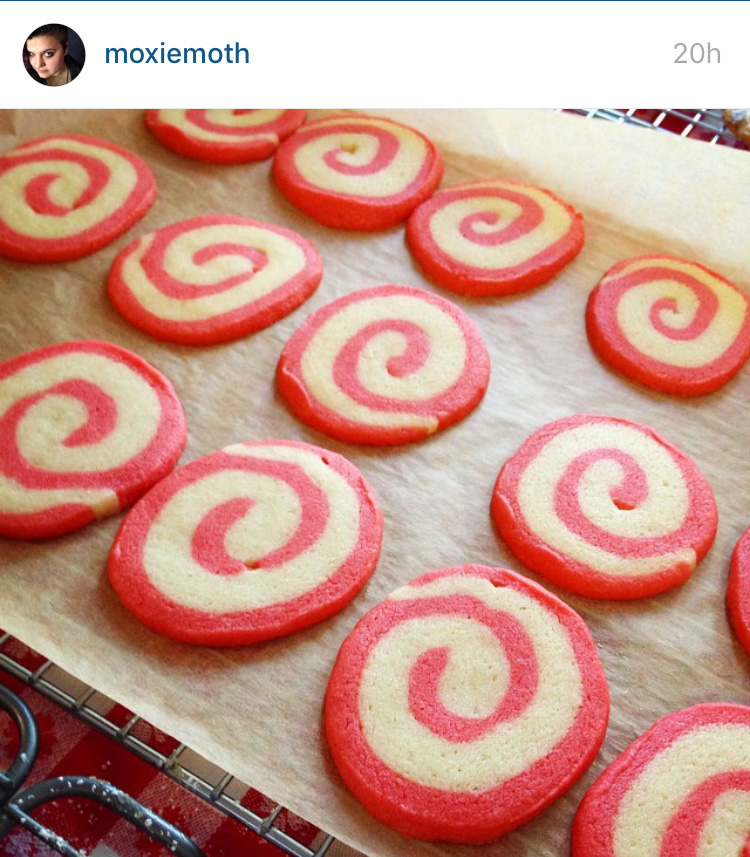 Peppermint Spiral Cookies