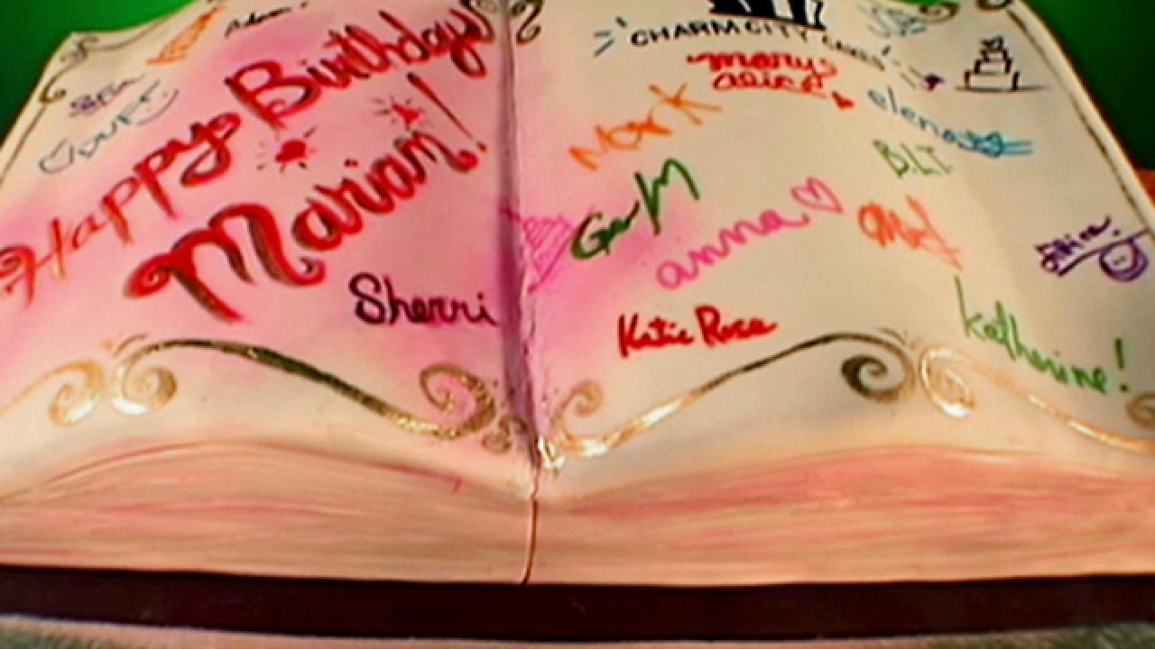 Autograph Book Birthday Cake