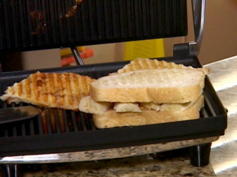 Grilled Peanut Butter Jelly And Banana Sandwich Recipe Tyler Florence Food Network