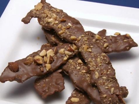 Chocolate Covered Bacon with Almonds