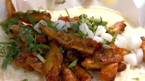Marinated Hot Pork: Carne Adovada Tacos