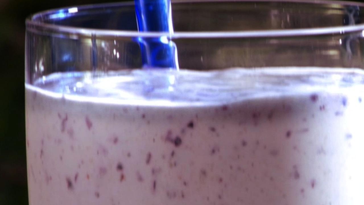 Blueberry Rum Milkshake