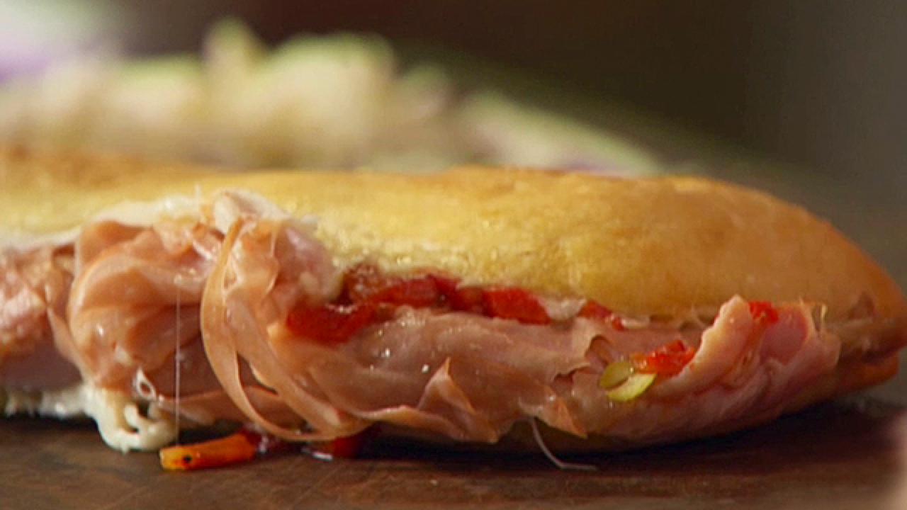 Ham and Mortadella Sandwich
