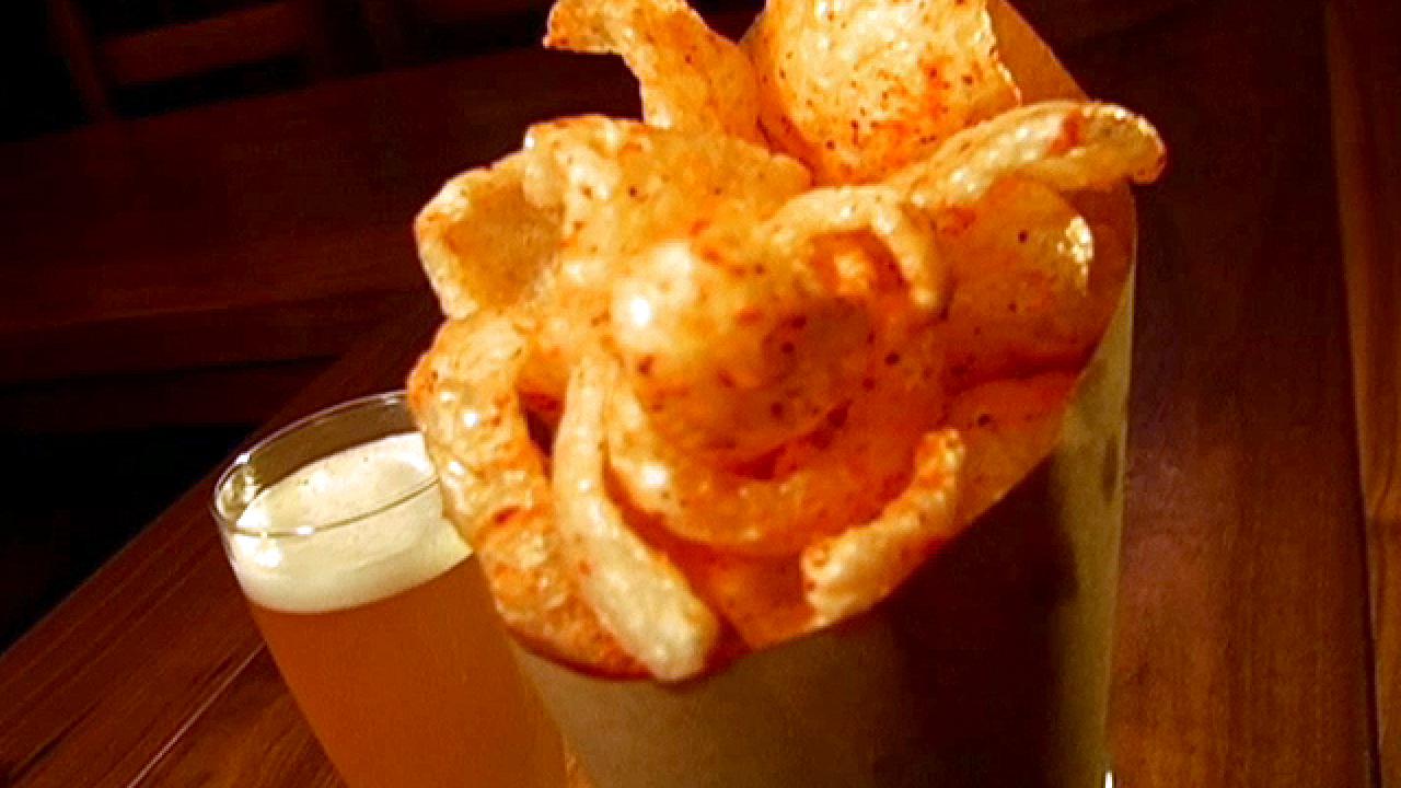 Chef Symon on Spicy Pork Rinds