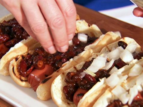 Three-Bean Chili Dogs