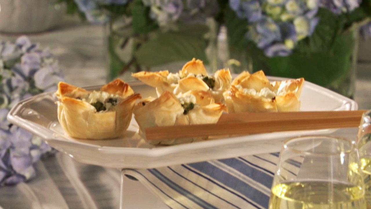 Spinach Souffle Phyllo Cups