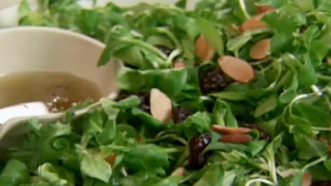 Cherry, Almond and Herb Salad