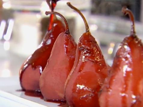 Spiced Red Wine Poached Pears