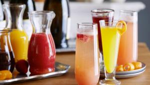 Giada De Laurentiis Creates Fruit Purees for a Bellini Bar