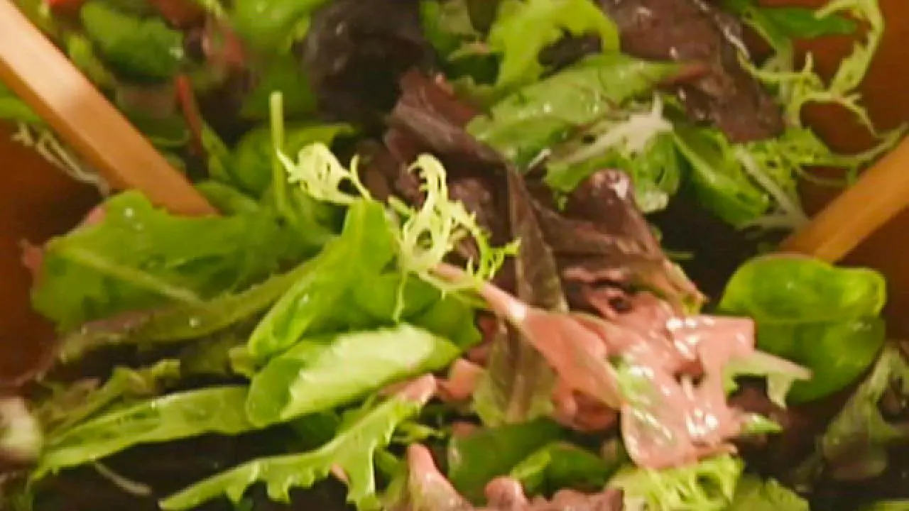 Greens with fresh raspberry vinaigrette recipe claire robinson food