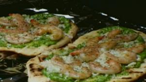 Shrimp & Cilantro Pesto Pizza