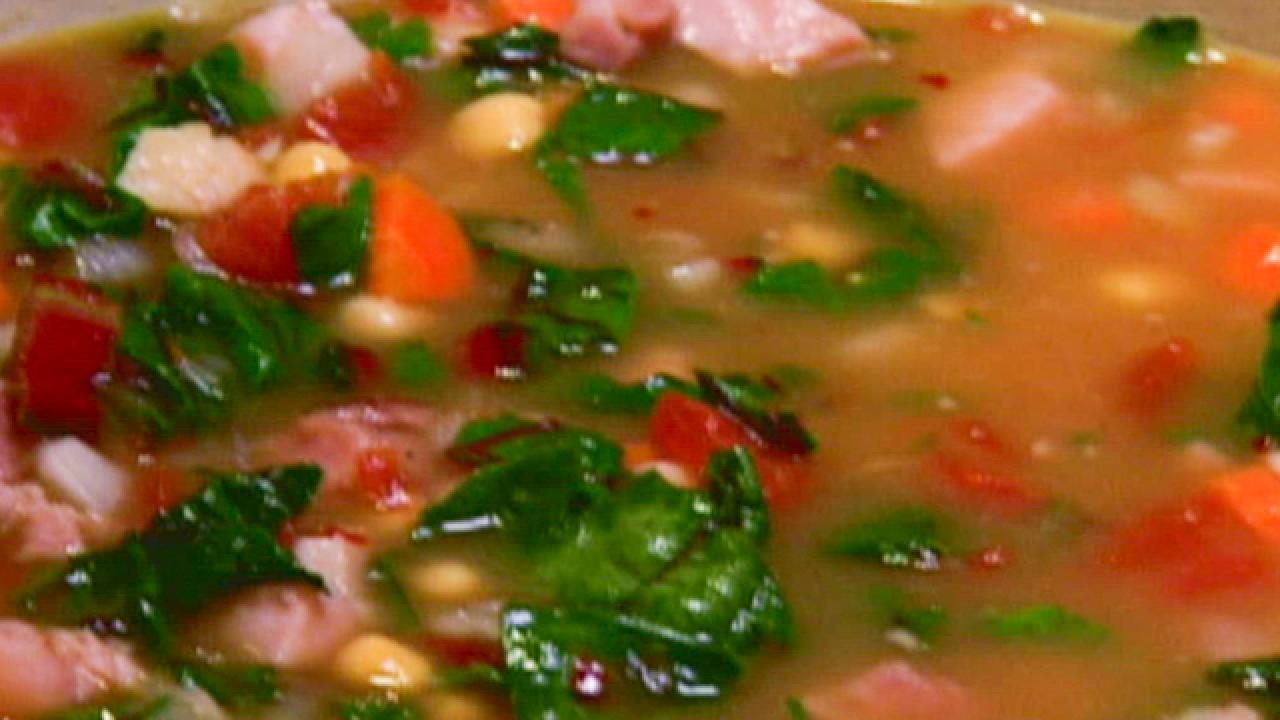 Chickpea, Ham and Chard Soup