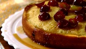 Warm Olive Oil Grape Cake