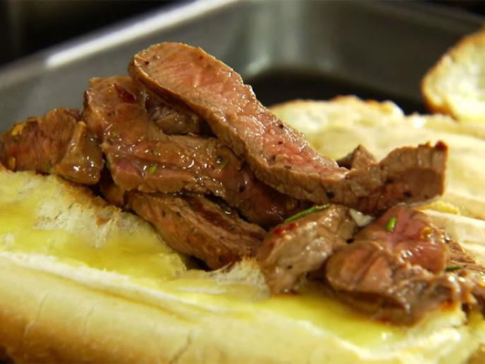 Steak and Cheese Hoagies Recipe Sandra Lee Food Network