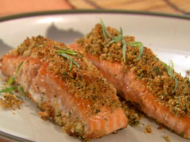 Herb Crusted Salmon Recipe Claire Robinson Food Network