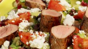 Pork Tenderloin Greek Salad